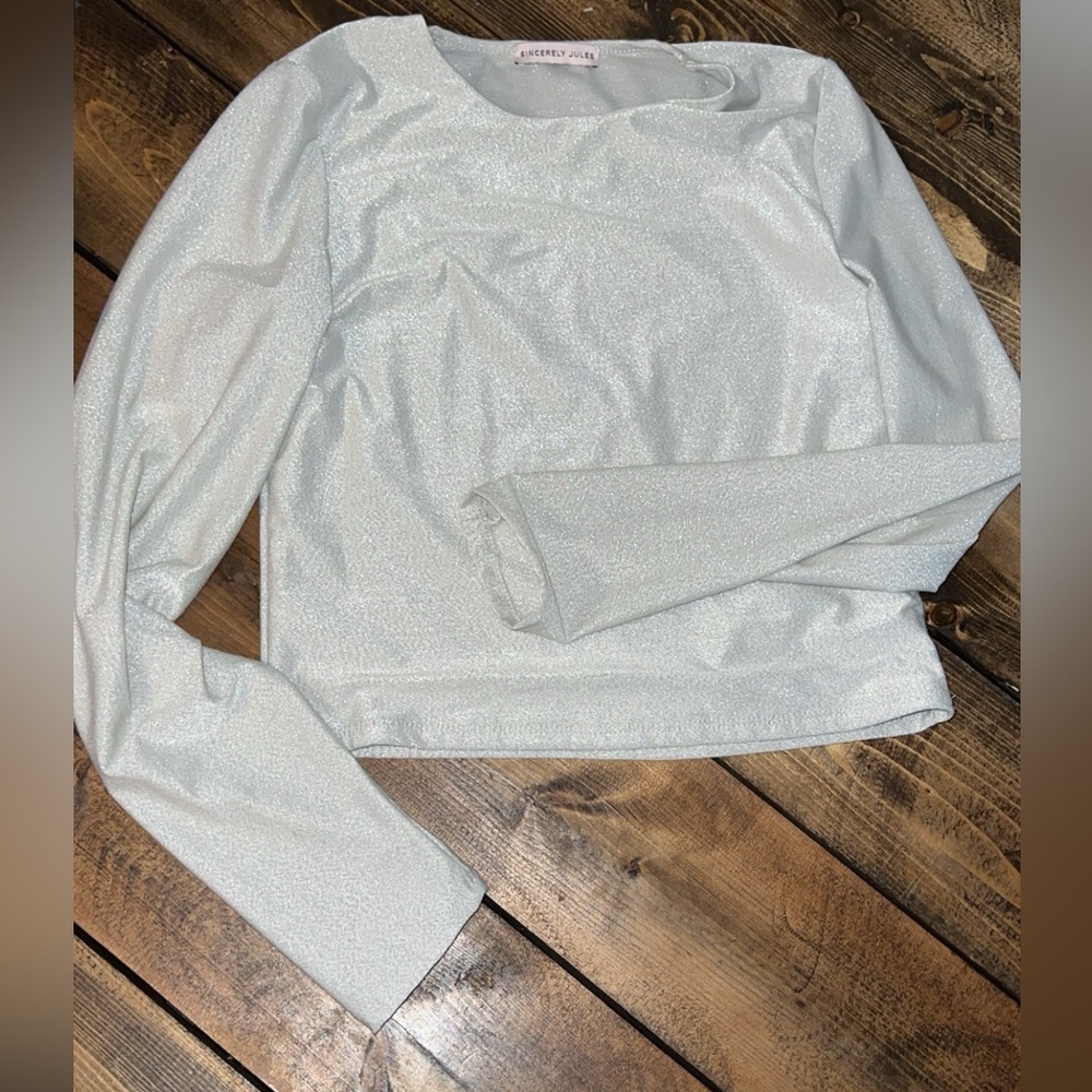 Shimmer crop top